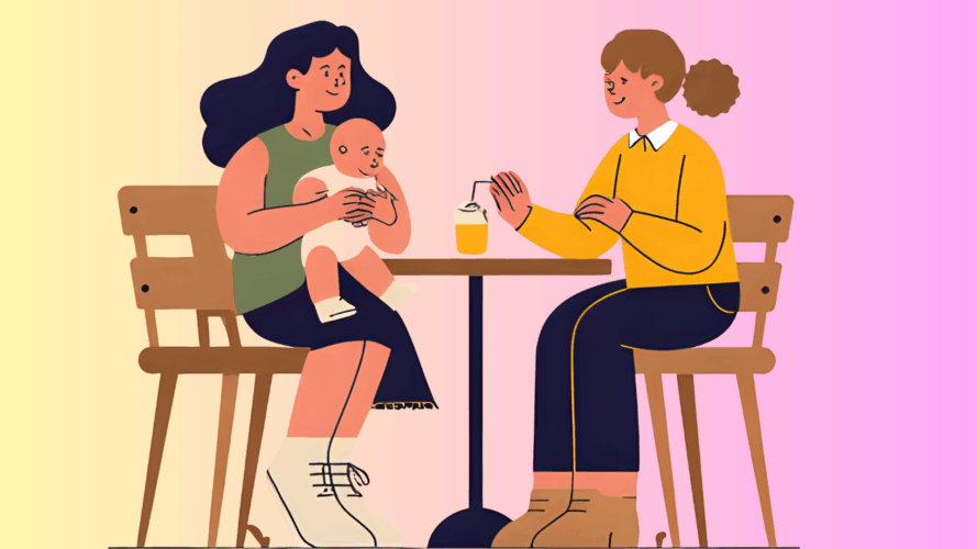 ライフステージの異なる女性たちのイラスト